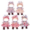 15-17cm Clothes ForAccessories Sweet Floral Dress With Headband Plush Dolls Change Clothing Gifts Pretend Play Toys No dolls