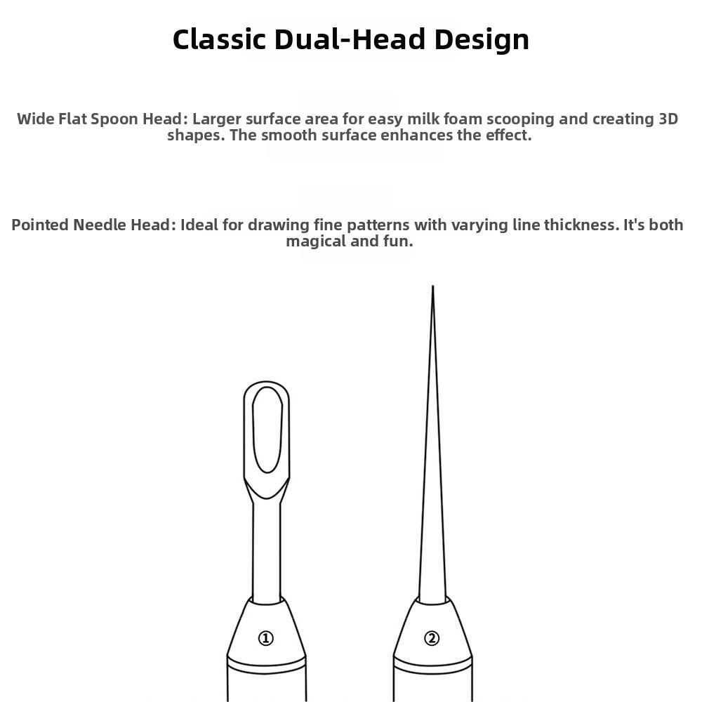 with Storage Box Latte Art Pen Stainless Steel Tip Coffee Drawing Pen  Latte Art Practice
