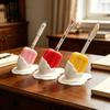 Ice Cream Melting Personalized Design Creative Pen Holder, Office Desktop Storage Decoration Gift