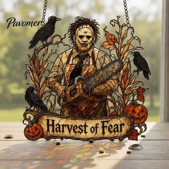 Unique Gifts for Horror Lovers Halloween 2D Window Hanging Decor, Acrylic Glowing Suncatcher with Outdoor Waterproof Party Supplies Ghost Tree