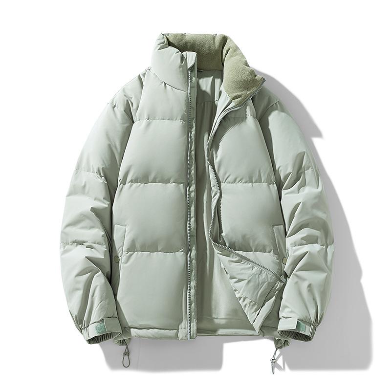 Men's Winter Stand Collar Down Jacket - 90% Down, Thickened, Warm, Trendy Design for Couples