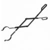 Folding Fireplace Log Tongs Lightweight Steel with Loop Handles