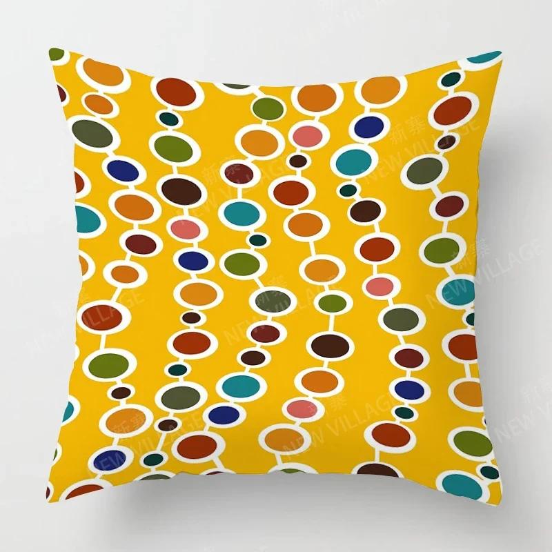 Nordic Fall Home Decor Autumn Throw Pillow Case Sofa Cushion Cover Modern  Geometry