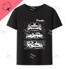 Initial D JDM MIATA MX5 Theme 100Cotton Streetwear Shirts Funny Mens Graphic Clothing Gym Tshirt Mens Y2k Short Sleeve Tee