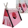 Hamster Hideout Tent Rabbit Rat Tunnel House Small Animal Tube Toy Warm Nest Habitat Pink