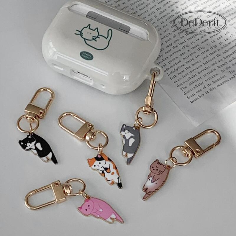 Cute Mini Cat Pendant AirPod Bag Keychain 01. Spotted Cat Pendant Keychain