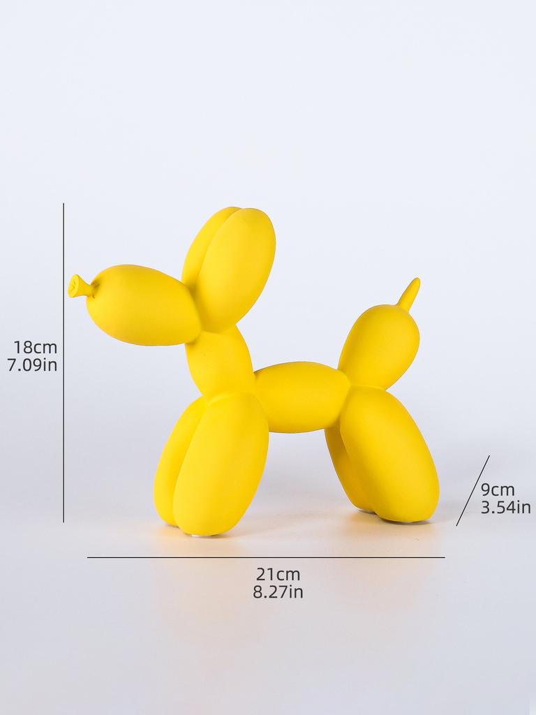 Nordic Minimalist Resin Balloon Dog Sculpture for Home Decor Bedroom Living Room and Table Decoration Trendy Decorative Figurine