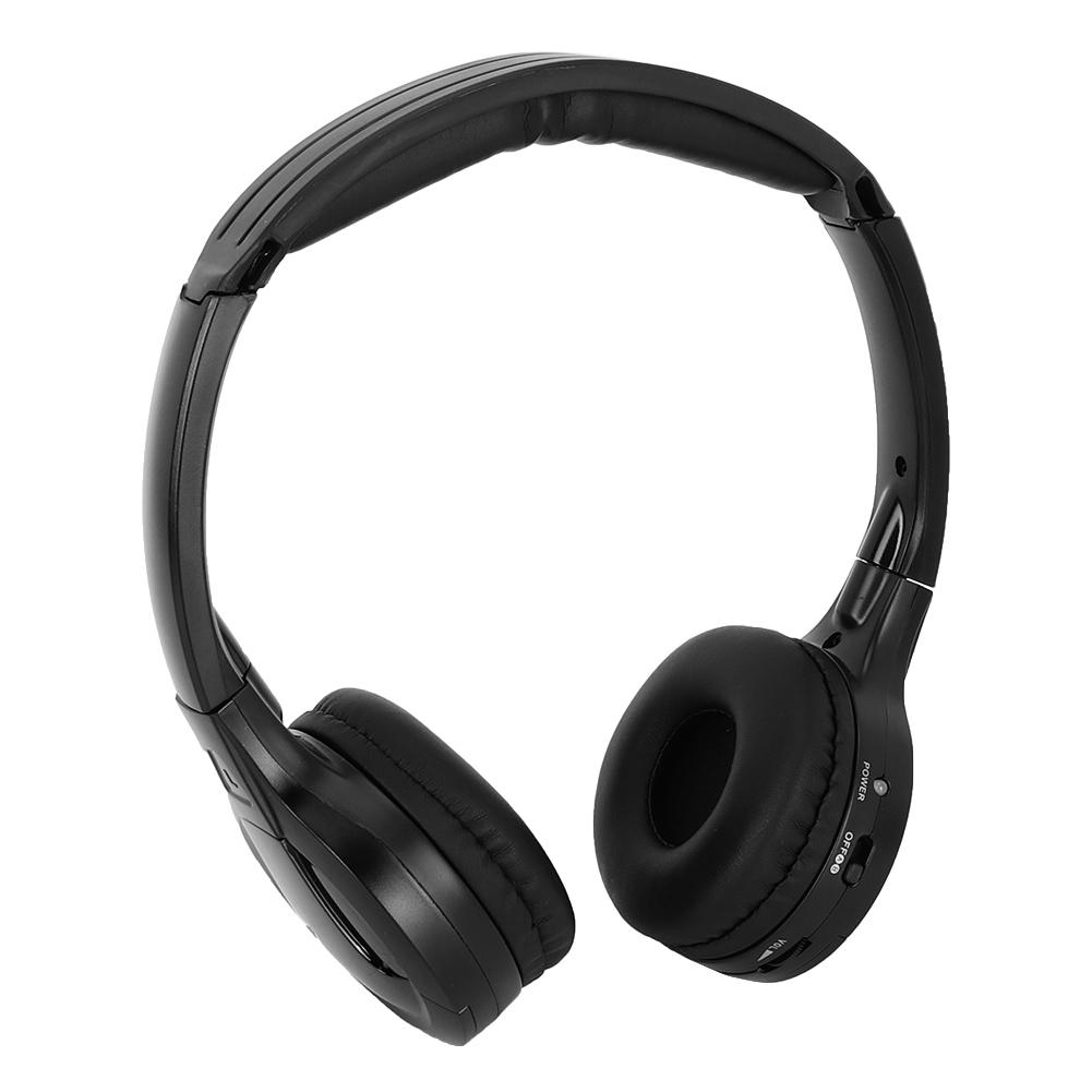 Wireless Infrared Stereo Audio 2 Channel Headphone Earphone for Car Headrest DVD
