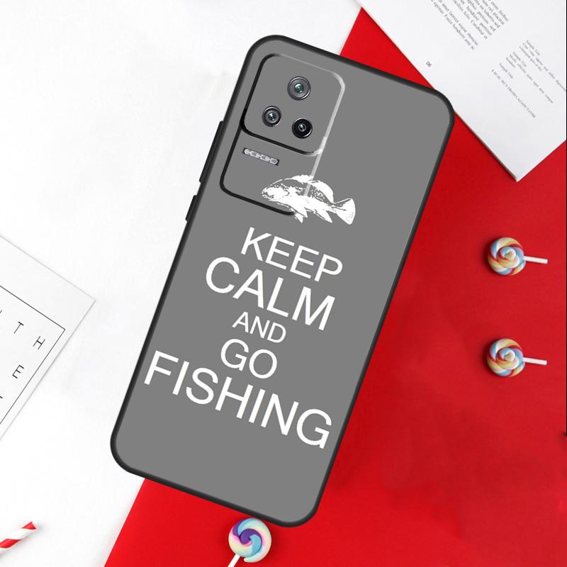 Keep Calm and Go Fishing Cover For Xiaomi 11T 12T 13T 14T Pro 13 14 15 Ultra POCO X7 Pro X3 X5 X6 F5 F6 M6 Pro Case