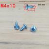 M4M5 Large Flat Head Galvanized Self-Tapping Phillips Wood Screws, Pan/Round Head