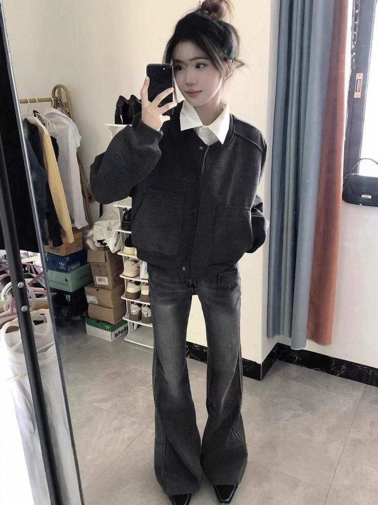 Retro High Street Women's Loose Baseball Jacket - Autumn 2025 Trend