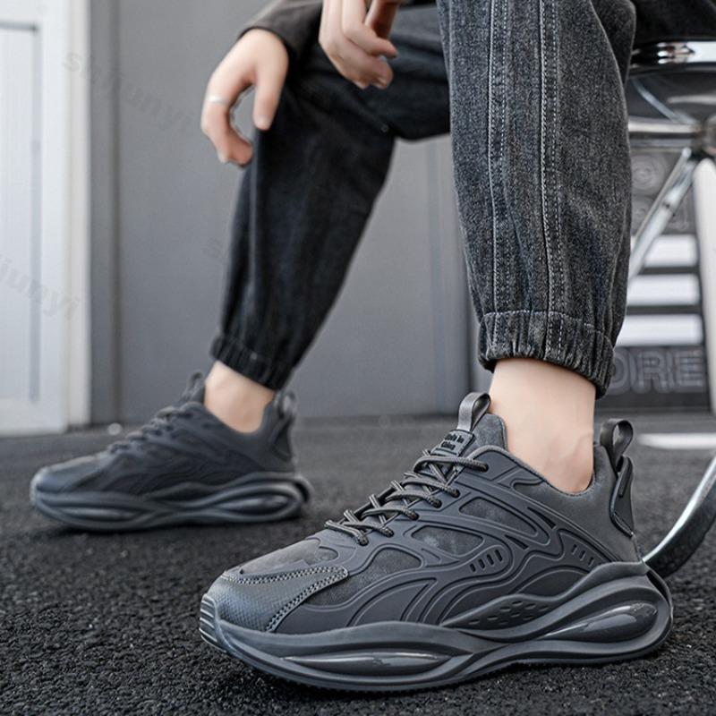 Fashion Men's Fashion Trend Casual Shoes 2025 Spring New Comfortable Outdoor Sports Shoes Thick Soled Non slip Lace-up Chunky sneakers