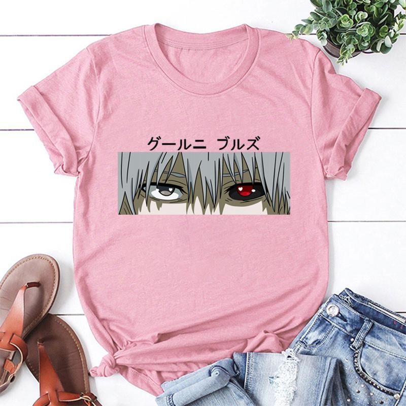 New Summer Printed T Shirt Unisex Casual Anime Harajuku T Shirt Streetwear Fashion Personality Round Neck Short Slee