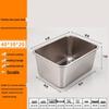 FATTBAO Stainless Steel Rectangular Prep & Serving Basin