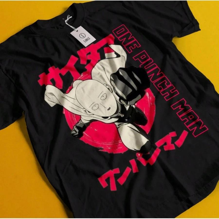 Anime Wibu One Punch Unisex Saitama TShirt V38 S