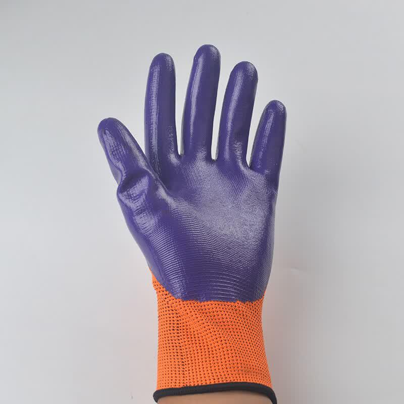 Luxin Nitrile Coated Oil-Proof Work Gloves