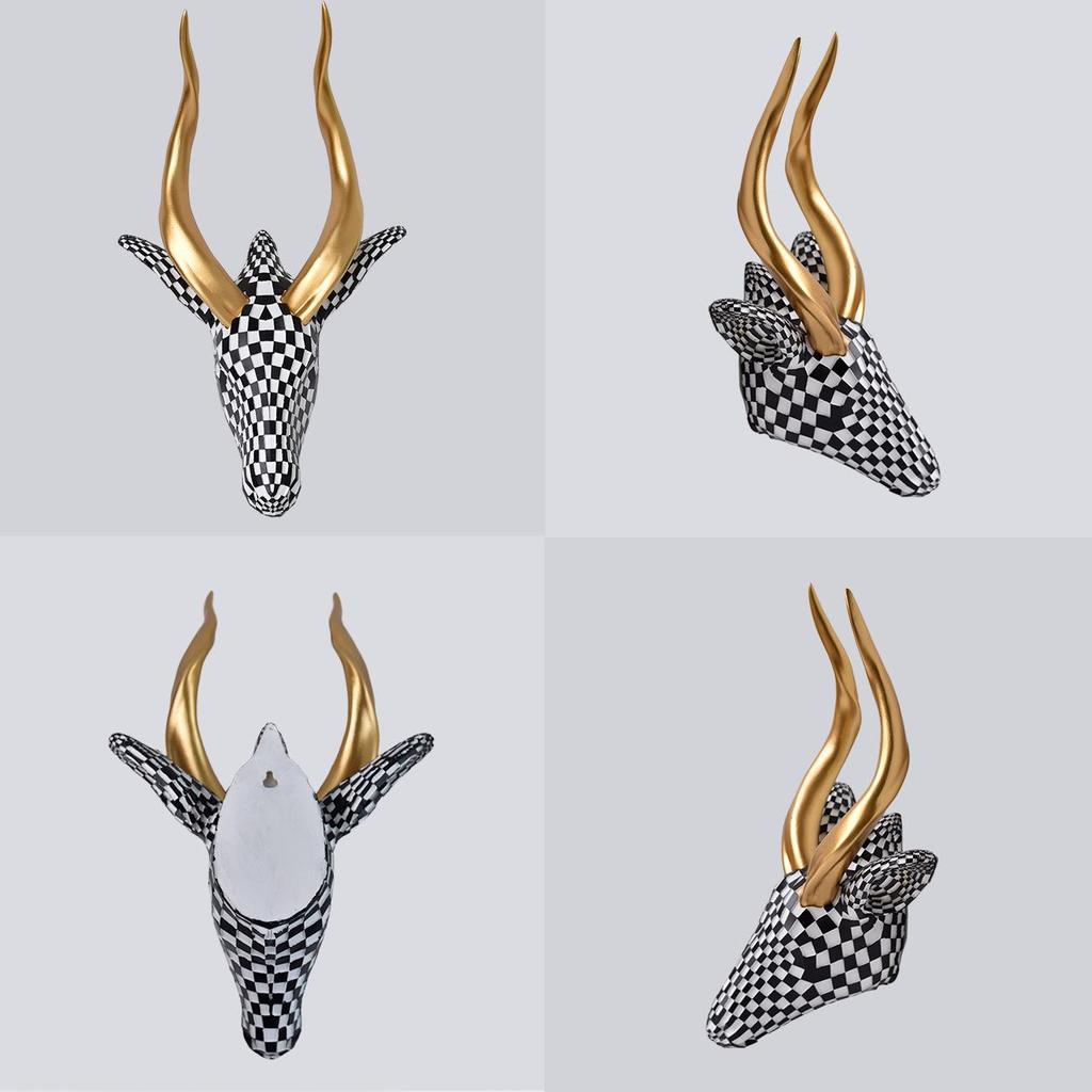 Modern Minimalist Antelope Mosaic Wall Hanging