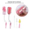 5pcs Baby Children Feeding Bottle Cleaning Brush Set Straw Feeding Bottle Sponge Brush