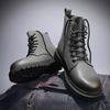 New Original Retro Designer Men Boots High Quality Men's Leather Boot Street Style Hip Hop Motorcycle Shoes Men Winter Fur Boots