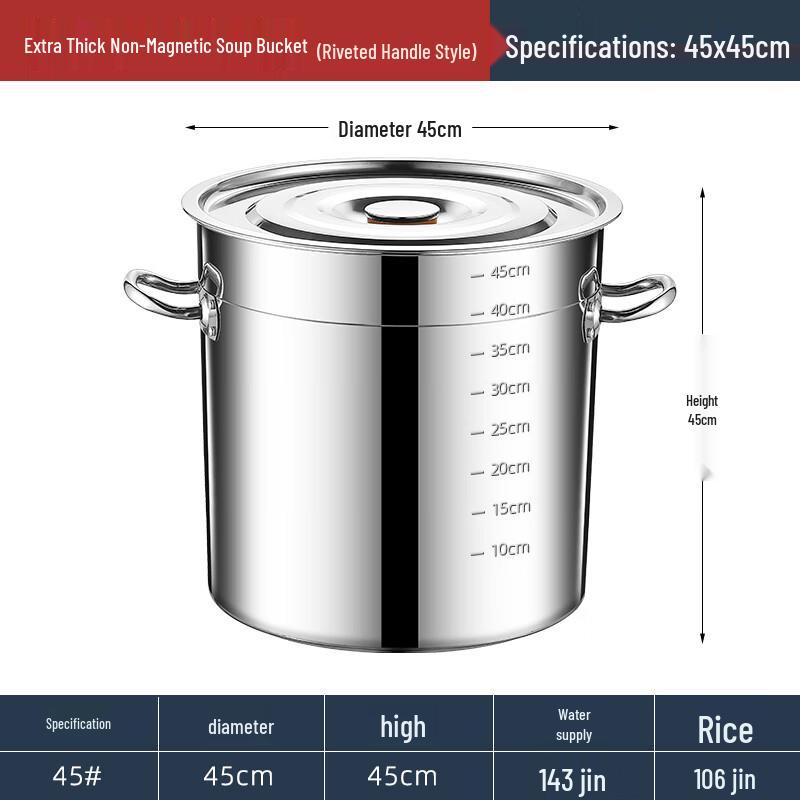 Прочная кастрюля из нержавеющей стали с мерной шкалой