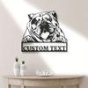 Custom Metal Wall Art American Bulldog Sculpture Indoor Hanging Decor Dog Lover Gift