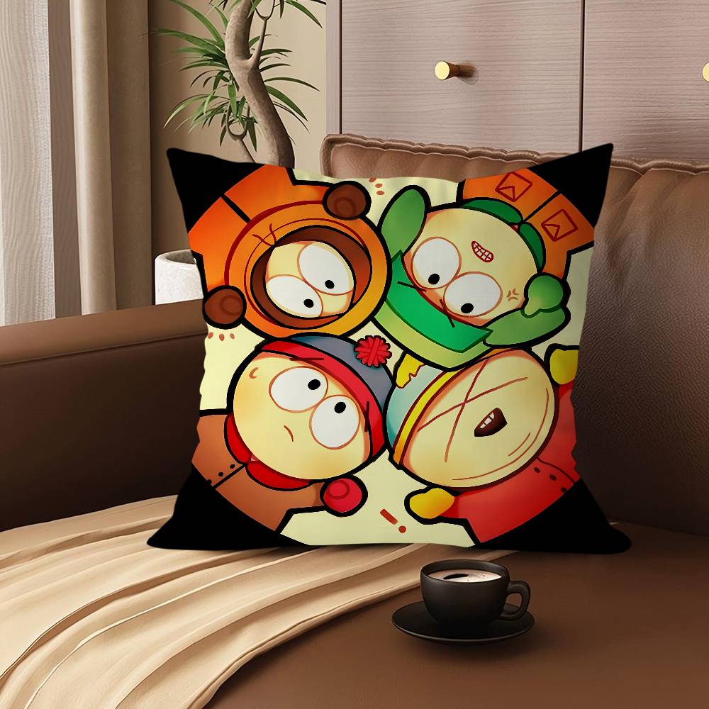 S-South P-Park Pillow Gifts Home Office Furnishings Bedroom Sofa Car Cushion Cover Case 45x45cm