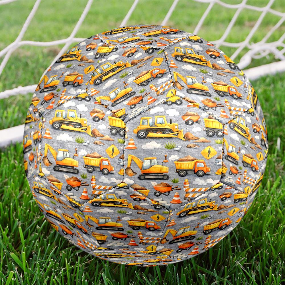 Excavator Theme Size 5 Soccer Ball, Suitable for Both Indoor and Outdoor Matches, a Gift Suitable for Everyone.