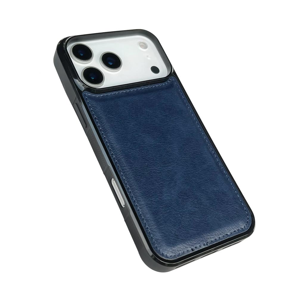 For iPhone 17 Pro Max Case Calf Texture PU Leather Anti Fingerprint Back Phone Cover