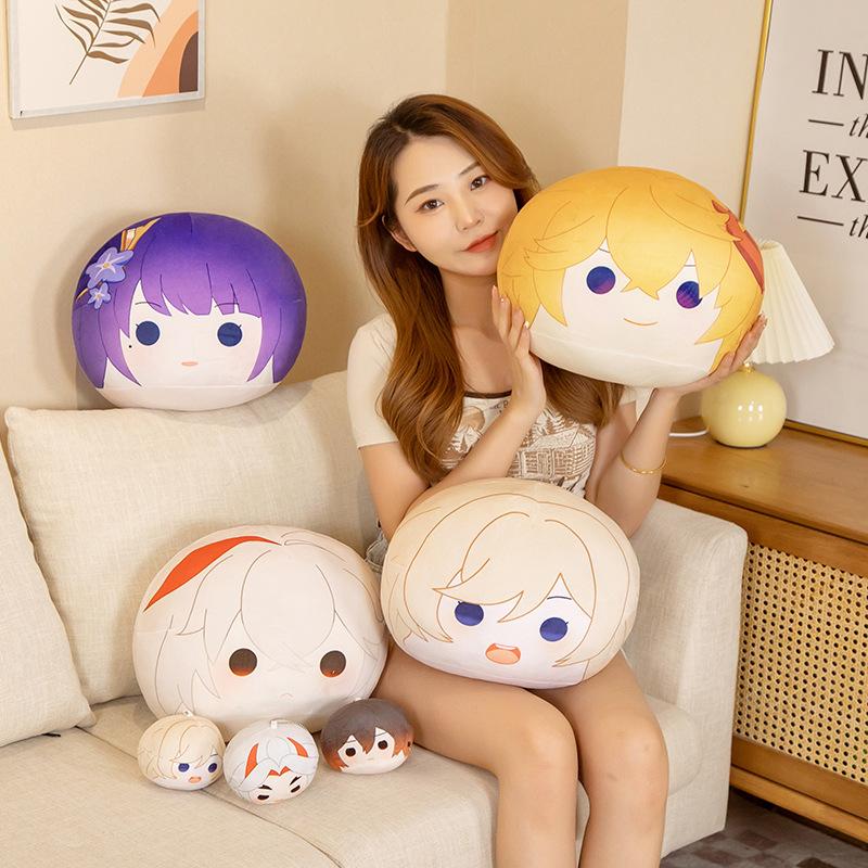 10CM Anime Game Genshin Impact Raiden Shogun Kaedehara Kazuha Xiao Tartaglia Plush Doll Cartoon Cosplay Accessories Toys