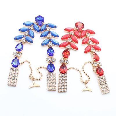 1 Piece of 105MM Rhinestone Horse Eye Water Droplet Welding Chain Bead Bikini Connection Buckle Clothing Accessories DIY Beach F