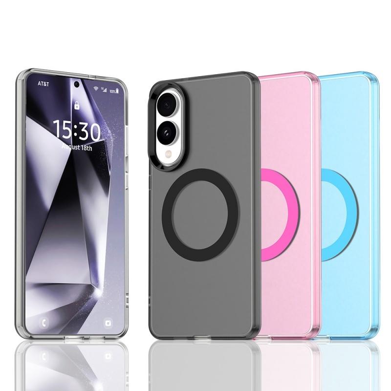 Für Samsung S25 Edge Hülle Abdeckung Samsung Galaxy S25 Edge Capas Transparent Magnetisch Matt Farbe Klar Fundas Samsung S25 Edge
