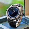 Men Wristwatch Business Quartz Clock Simple Leather Watch