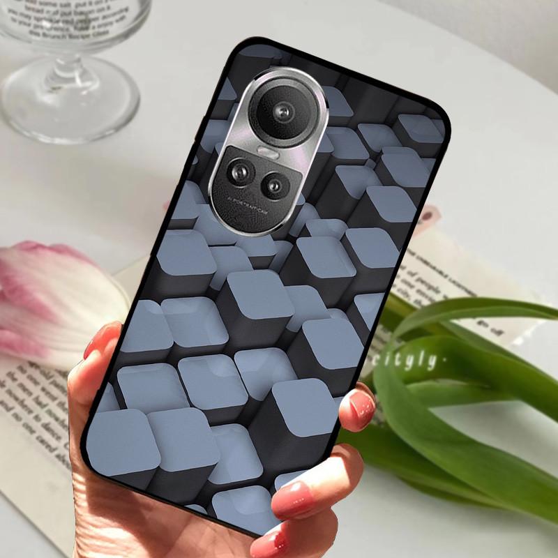 For Oppo Reno 10 5G CPH2531 Case Reno10 Shockproof Soft TPU Silicone Phone Cover For Oppo Reno 10 Pro 5G CPH2525 Funda Cartoon