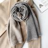 Thickened Warm Double sided Two color Houndstooth Scarf Imitation Cashmere New Overlock Shawl Scarf