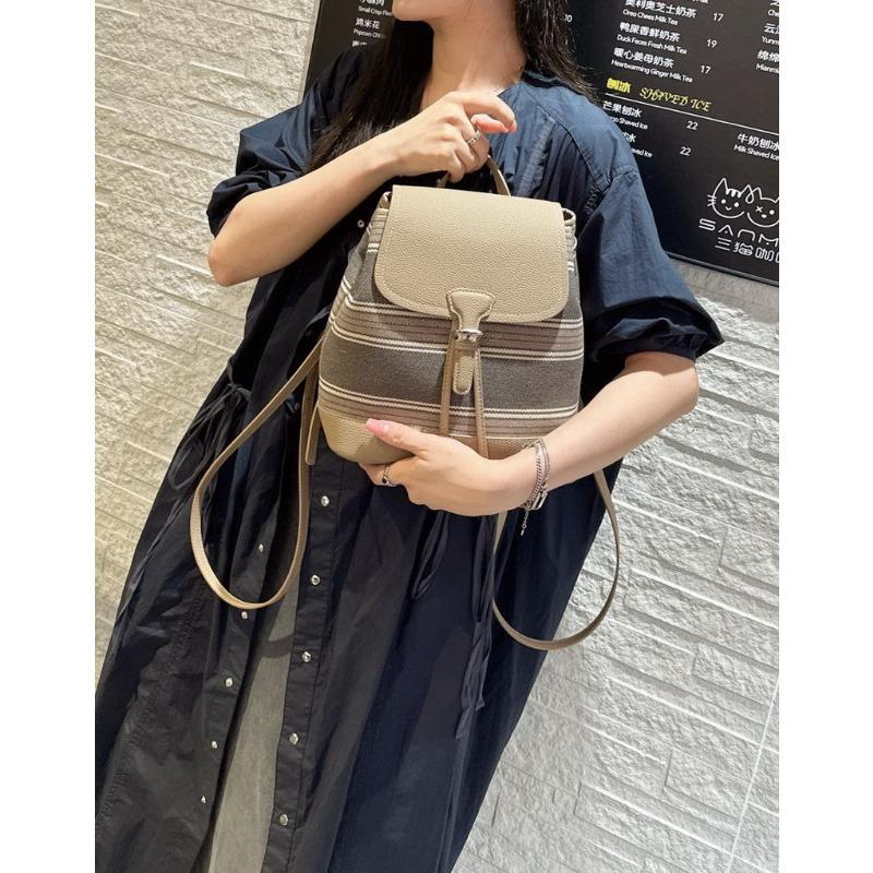 New cowhide leather high-end fashion backpack schoolbag shoulder crossbody handbag large-capacity women's bag