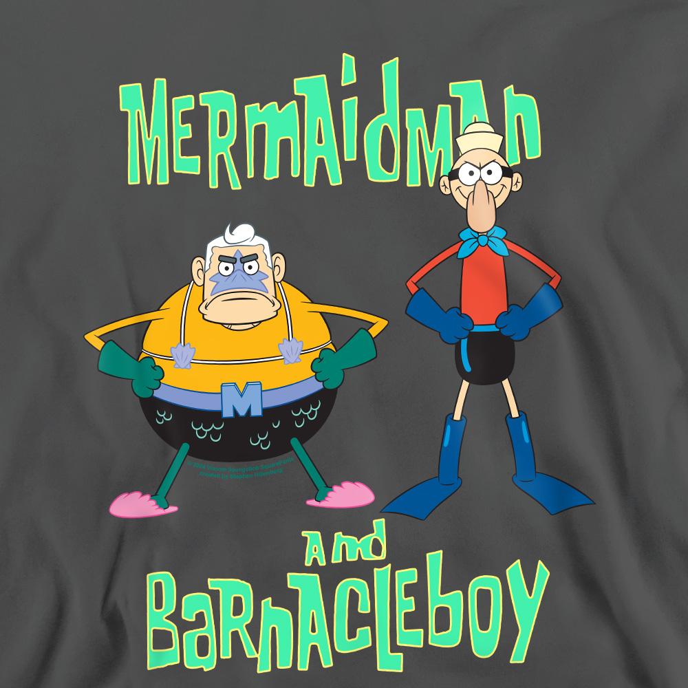 SpongeBob SquarePants Unisex Adult Mermaid Man & Barnacle Boy Sweatshirt