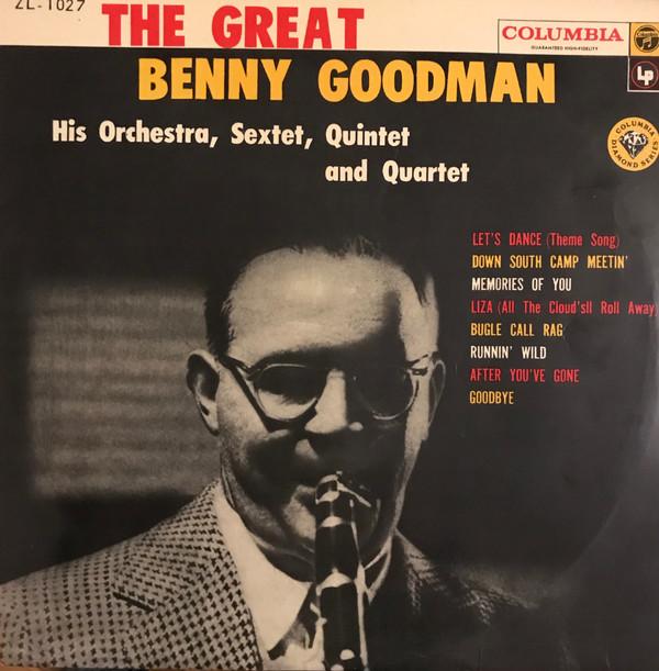 10inch Record BENNY GOODMAN  Great Benny Goodman ZL1027 COLUMBIA 1959 Japan Jazz Used