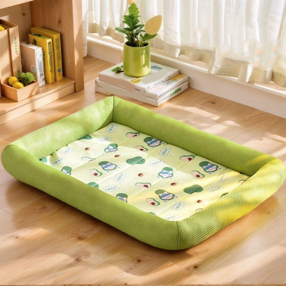 Square Pet Cooling Mat Breathable Dog Cat Beds Pet Supplies Cooling Puppy Bed Home