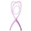 Barber Shop Folding Wig Stand - Plastic Hair Support Tool & Head Cover Holder