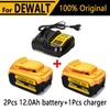 For DeWalt 18v 20V Lithium Ion Batteries 20V 12Ah DCB203 Li Ion Battery Replacement DCB206 DCB205 DCB204 DCB200Power Tools