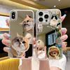 Cute Kitten Mobile Phone Case Apple 15pro Mirror Case Iphone14pm Anti-drop 12 Protective Case 11pro