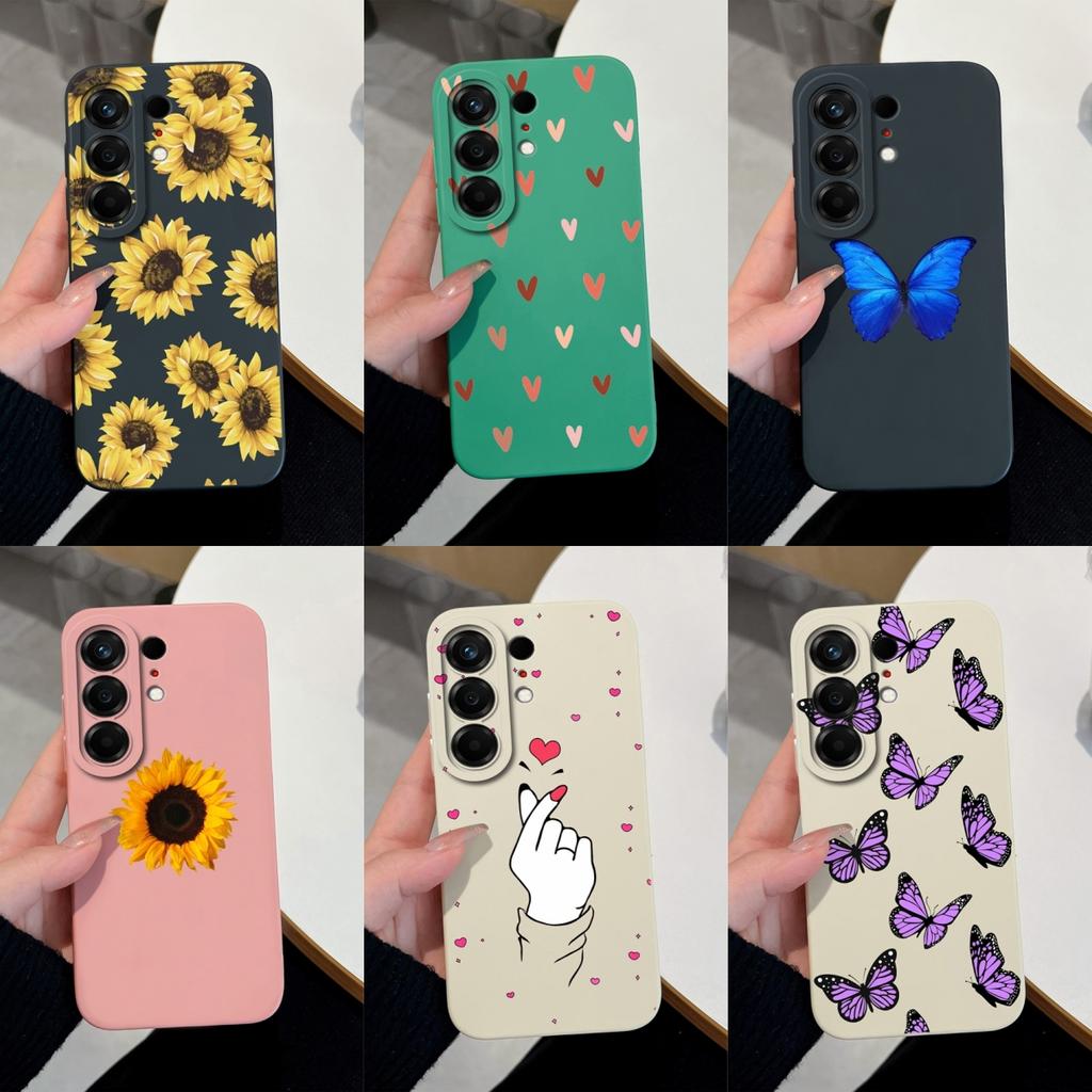 For Tecno Camon 50 Pro 50Ultra Phone Cover Sunflower Floral Case Liquid Silicone Soft Housing For Tecno Camon50 Shockproof Shell