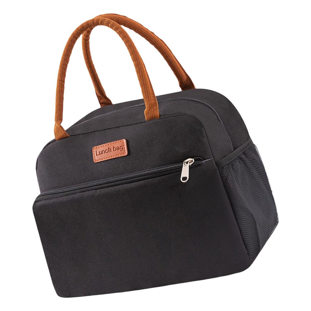Insulated Lunch Bag For Students Large Capacity Thermal Tote With Waterproof Oxford Fabric Perfect For School Picnics And Outdoor Activities