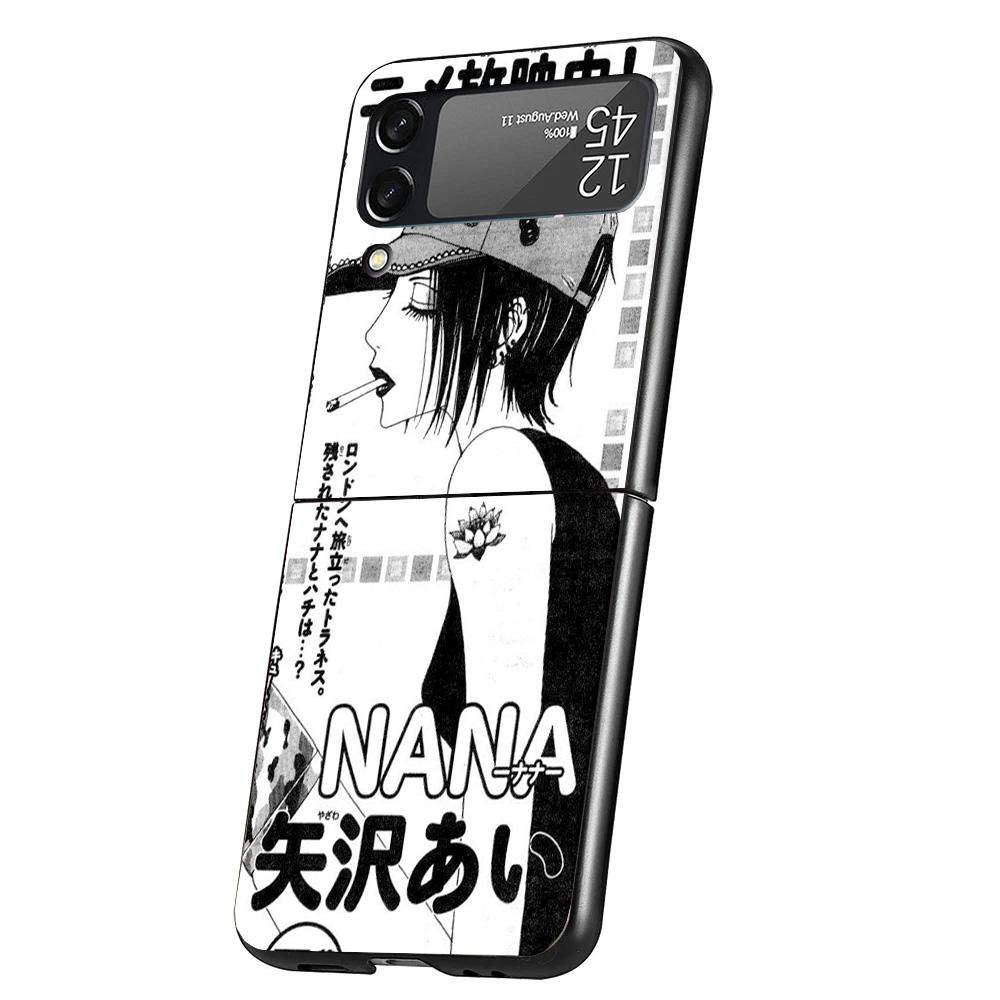 Anime Oosaki Nana Phone Case For Samsung Galaxy Z Flip 7 6 5 4 3 5G Cover ZFlip7 ZFlip6 ZFlip4 ZFlip5 ZFlip3 Coque Fundas Galaxy