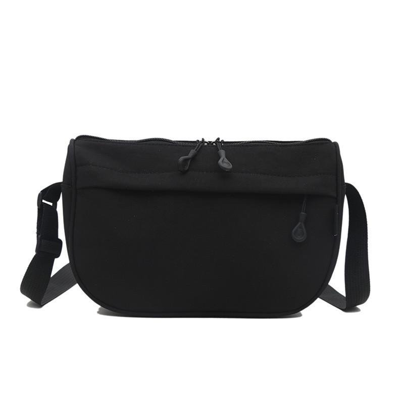 Street Style Canvas Shoulder Bag For Teen Girls With Internal Pocket And Soft Structure