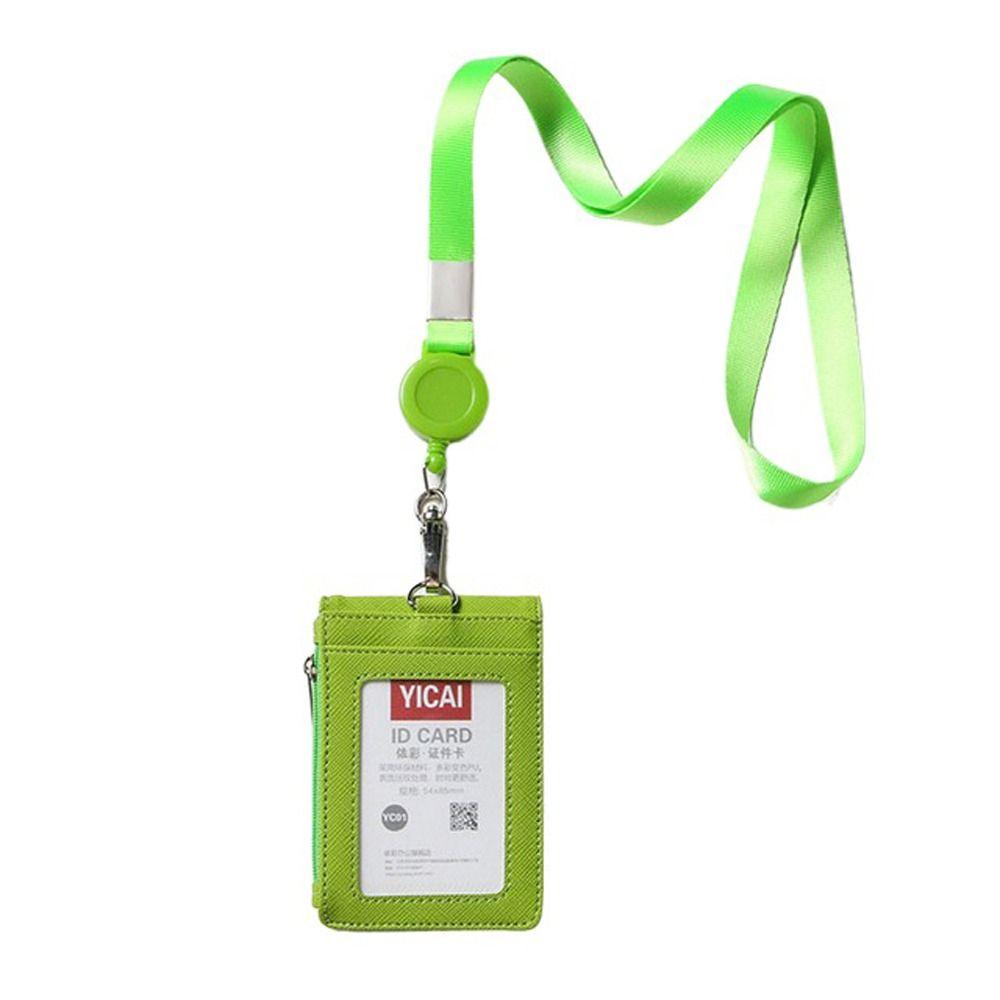Multi-position Neck Hanging Card Case With Lanyard ID Buse Card Storage  Travel