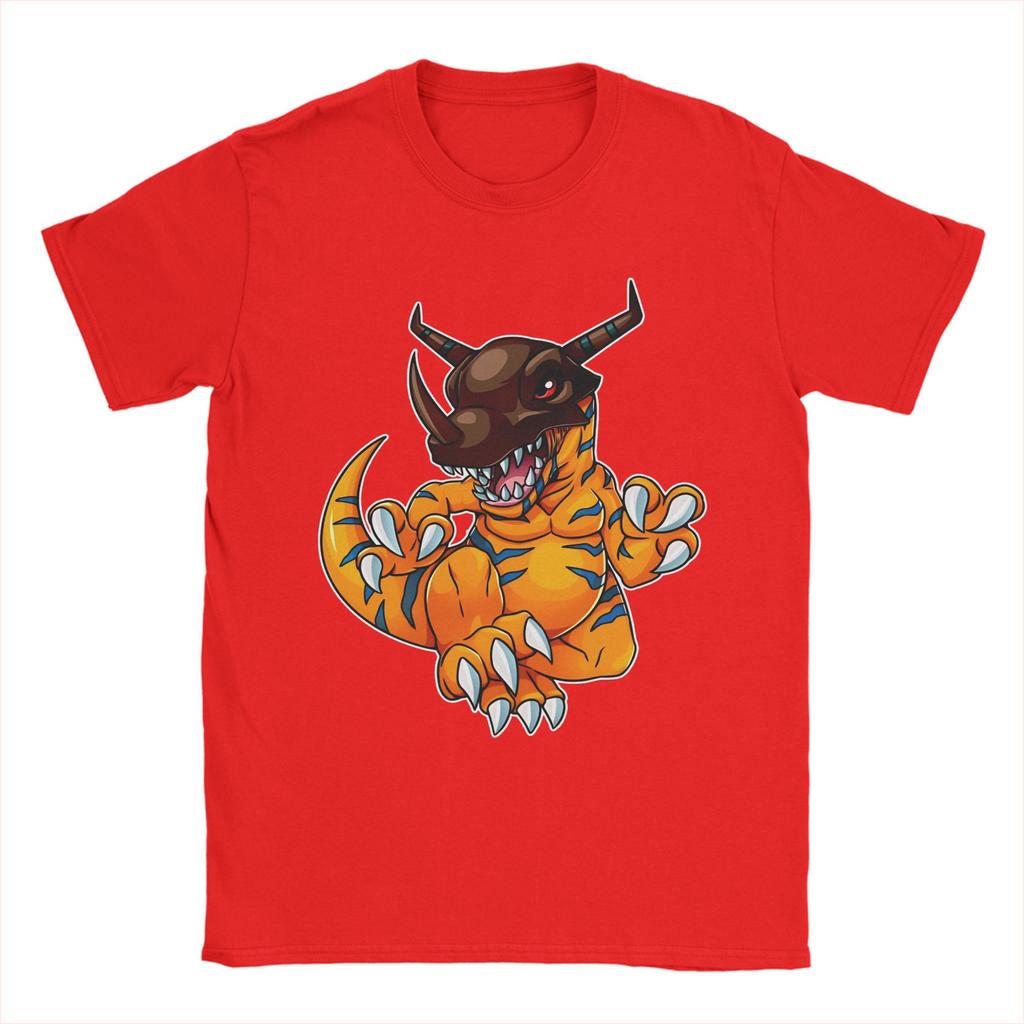 Digimon Greymon T-Shirts for Men Women Novelty 100% Cotton Tees O Neck Short Sleeve T Shirt Adult Clothing