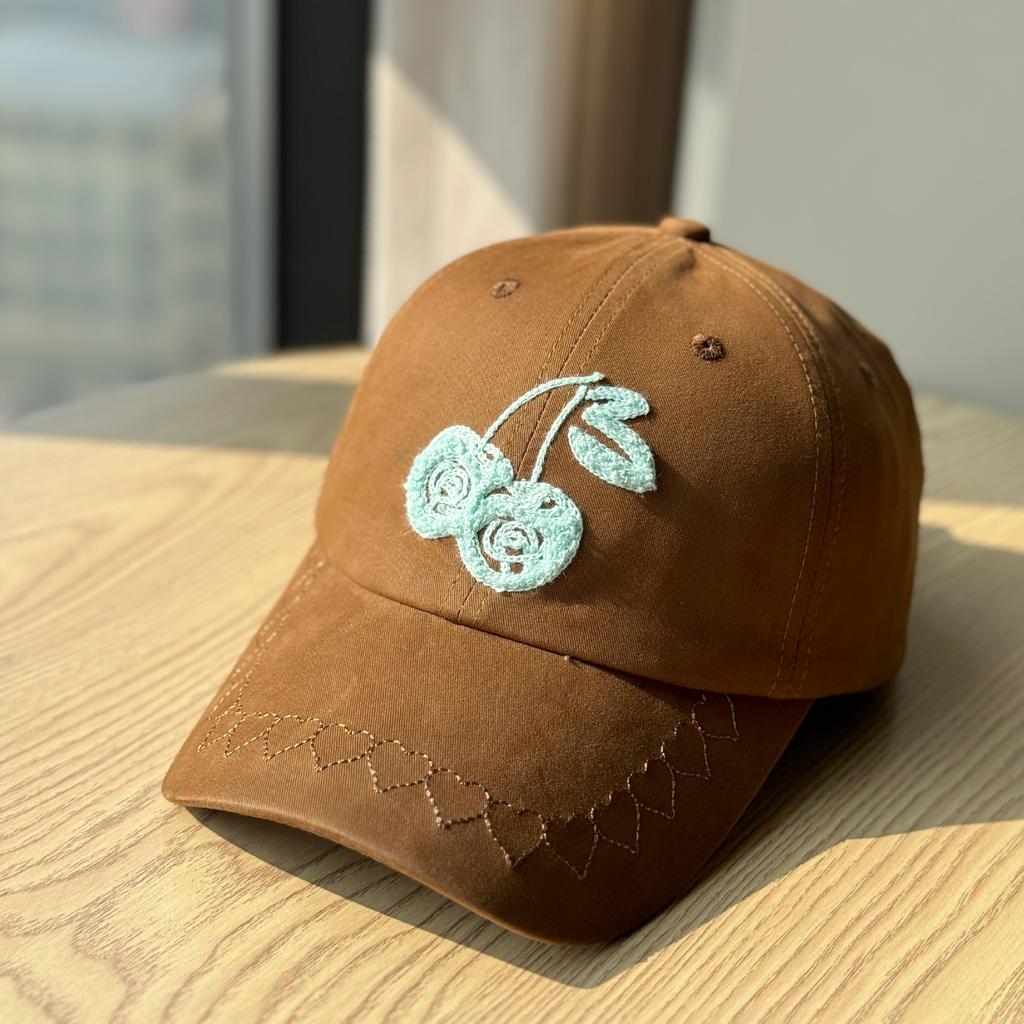 Korean-style Spring-summer Thin New Soft-top Baseball Cap for Women, Embroidered, Trendy Couple's Sunshade Cap That Makes the Face Look Smaller