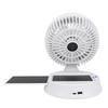 Solar Fan with LED Light 4 Wind Speeds 3 Brightness Adjustable Angle Foldable Portable Solar Camping Fan for Outdoor
