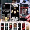 Metal System Of A Down Band For IPhone 11 12 13 14 15 16 17 Pro Max Plus Air Transparent Clear Shockproof Case